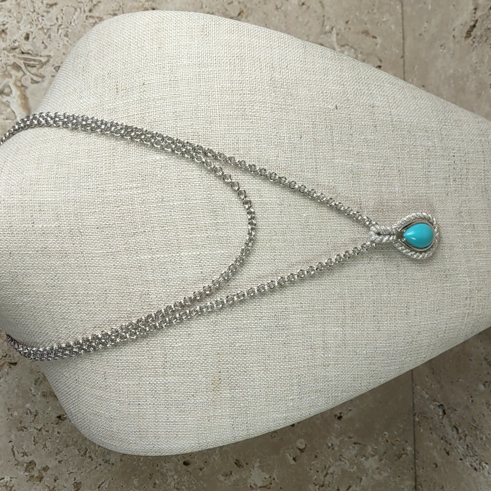 Vintage Avon Turquoise-look Pendant Necklace